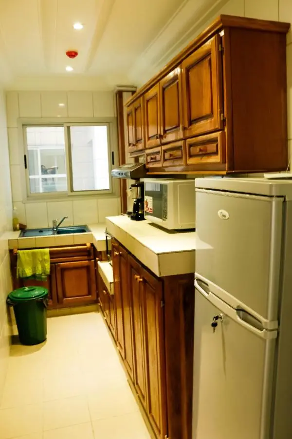 Cuisine équipée de l'appartement